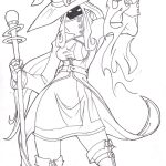 Wizard women coloring pages