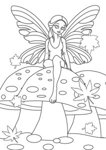 Woodland Fairy coloring pages