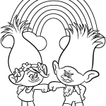 Trolls Characters coloring pages