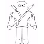A Ninja Roblox coloring pages
