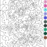 Adult Color by Number coloring pages