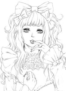 Anime Adult coloring pages