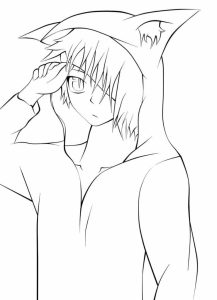 Anime Boy coloring pages