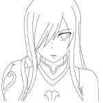 Anime Erza coloring pages