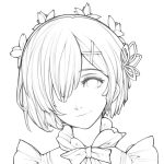 Anime Rem coloring pages