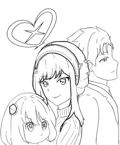 Anime Spy x Family coloring pages