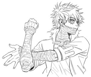 Anime coloring pages mha Kirishima
