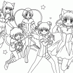 Anime girls coloring pages
