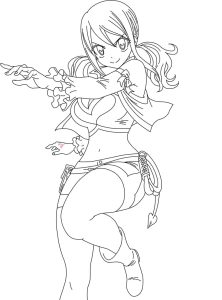 Anime pretty girl coloring pages