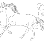 Arabian Horse coloring pages
