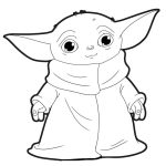 Baby Yoda coloring pages