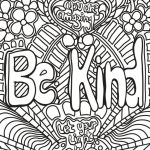Be Kind Free Printable coloring pages