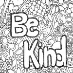 Kindness coloring pages (difficulty hard)