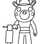 Billy Piggy Roblox coloring pages