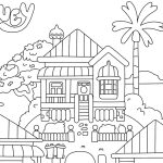 Bluey House coloring pages