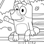 Bluey Smiles coloring pages