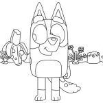 Bluey coloring pages to print