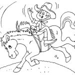 Bucking horse coloring pages