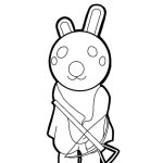 Bunny Piggy Roblox coloring pages