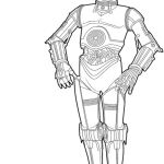C 3PO Star Wars coloring pages