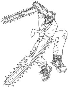 Chainsaw Man Printable coloring pages