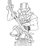 Character In Fortnite Battle Royale coloring