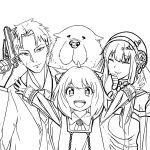 Characters from Spy x Family coloring pages