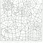 Christmas Boot Color by Number coloring pages