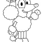 Coco Bluey coloring pages