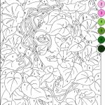 Color by Number for Adults coloring pages
