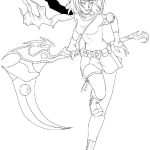 Cool Anime Girl coloring pages
