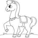 Cute Horse Printable coloring pages