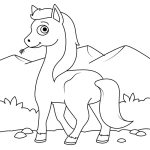 Cute Wild Horse coloring pages