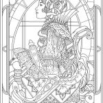 Digital Adult Queen coloring pages