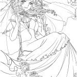 Digital Girl Anime coloring pages