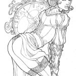 Digital Lady Mechanika coloring pages