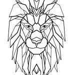 Digital Lion Art coloring pages