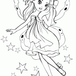 Digital Little Girl coloring pages