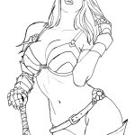 Digital Sexy Women coloring pages