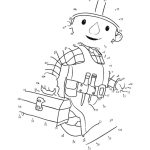 Dot to Dot coloring pages easy