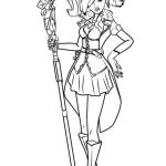 Evie Paladin coloring pages