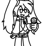 FNF Hatsune Miku coloring pages