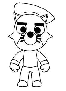 Felix Piggy Roblox coloring pages