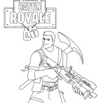 Fortnite Battle Royale coloring pages