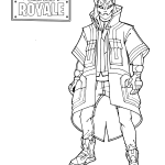 Fortnite Kitsune coloring pages