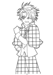 Free Printable Anime Boy coloring pages