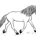 Friesian Horse coloring pages