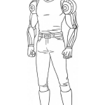 Genos demon cyborg coloring pages