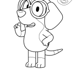 Honey Bluey coloring pages