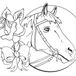 Horse prize coloring pages